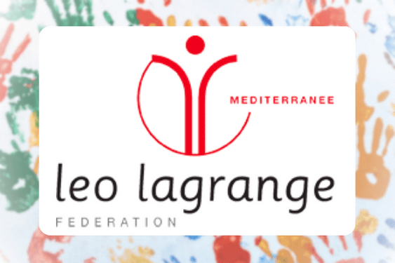 Logo Léo Lagrange Méditerranée - Portail du Mouvement Associatif PACA - cadre peinture d'enfants
