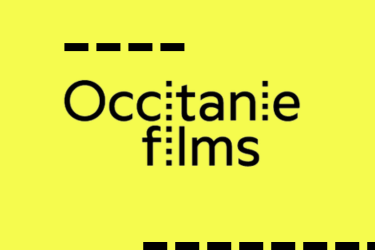 Occitanie Films sur fond jaune, détails visuels en pointillés