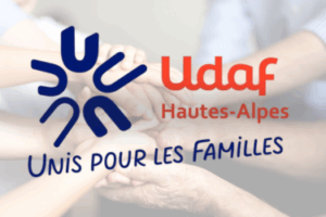 Logo UDAF Hautes Alpes ''unis pour les familles''